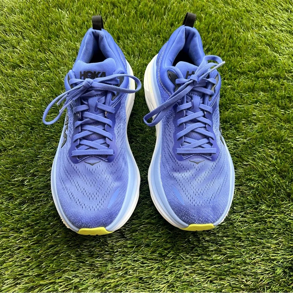 Hoka, Hoka One One, Bondi 8, Vibrant Blue, Tennis Shoes | Women’s 10 - Picture 10 of 11